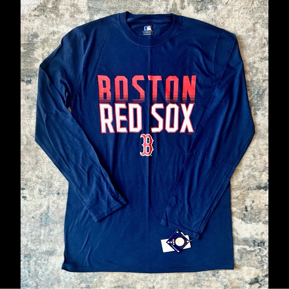 MLB Boston Red Sox Dark Blue Long Sleeve Tee